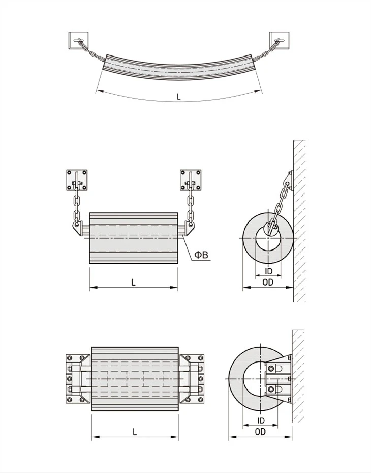 Cylindrical Fender for Harbor